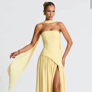 MALIYAH MAXI DRESS - LEMON